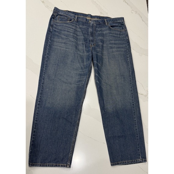 Levi's 550 Jeans Mens 46x32 Blue Dark Wash Straight Country Western Ranch Rodeo‎ - Picture 3 of 12